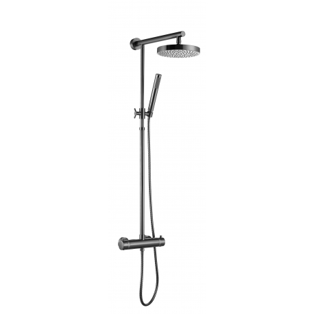 Colonne de douche effet inox NF