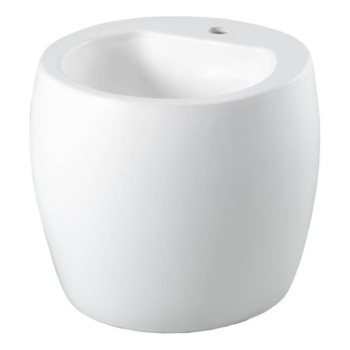 Mini lavabo totem céramique blanche ø 45 cm Élégance et moderne