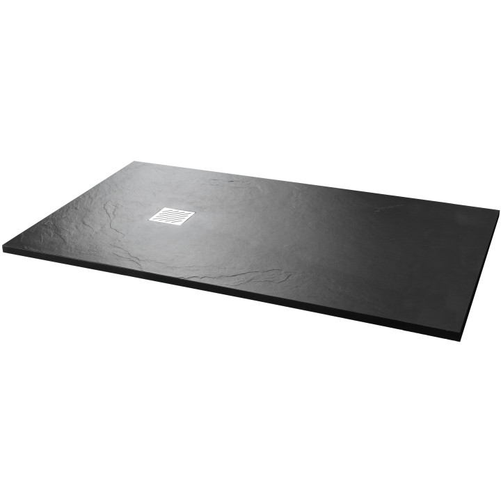 Receveur de douche extra plat noir en 90x140cm