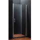 Porte de douche pivotante 70x190 cm aluminium chromé verre de sécurité 6 mm anticalcaire réversible