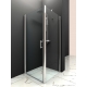 Paroi de douche latérale retour fixe pour porte de douche pivotante - 80x190 cm chromé