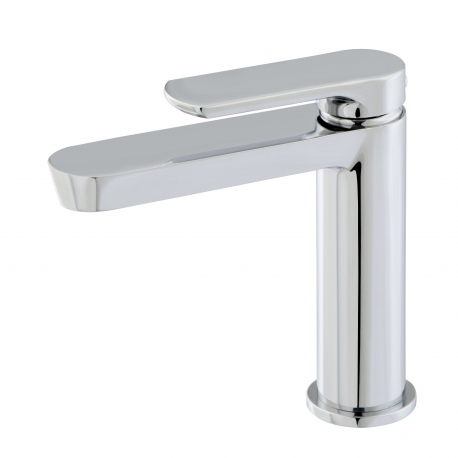 Mitigeur lavabo chromé avec bonde H 15.7 cm - Addict