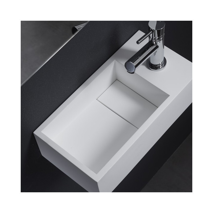 Vente Lave Mains Solid Surface 35x18 cm - Planetebain
