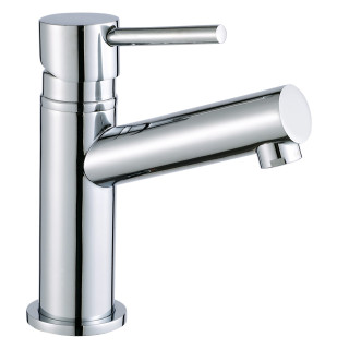 Robinet lave-mains chromé H 15 cm - eau froide uniquement