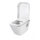 Cuvette suspendue en porcelaine blanche