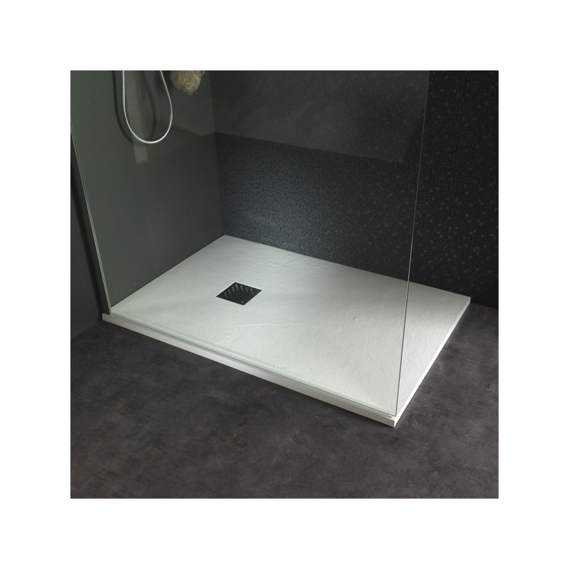 Receveur De Douche Extra Plat 120x90 noir à poser-PlaneteBain