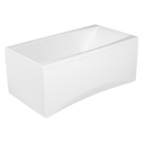 Baignoire rectangulaire VIRGO 140x75 encastrable en acrylique + tablier central