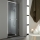 Porte de douche pivotante 90 cm profil en inox chromé