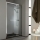 Porte de douche pivotante 120 cm profil en inox chromé
