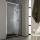 Porte de douche pivotante 120 cm profil en inox chromé