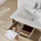 Meuble de salle de bain + miroir Siris 60 cambrian