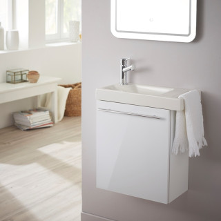 Pack lave mains blanc + Lave mains + Robinetterie eau froide