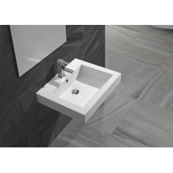 Vasque à poser carrée solid surface Empezo 46