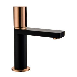 MITIGEUR LAVABO EXIL NOIR OR ROSE