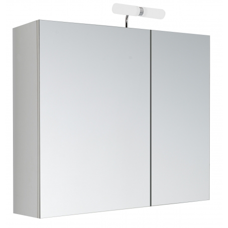 Armoire de toilette éclairante Kle'o 60 cm blanc mat