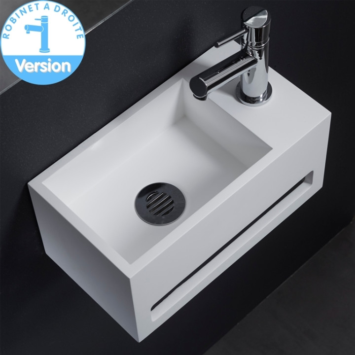 Lave Main Gain De Place Avec Porte Serviette - Planetebain