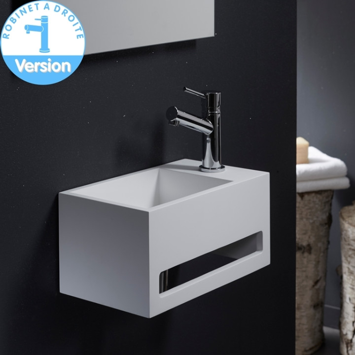 Lave Main Gain De Place Avec Porte Serviette - Planetebain