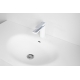 Mitigeur lavabo blanc et chromé avec bonde H 15.2 cm - Absolut