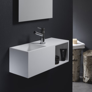 Lave Main En Solid Surface Avec Rangement - Planetebain