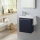 Lave-mains complet avec meuble couleur bleu nuit avec porte serviette + mitigeur eau chaude/eau froide à gauche