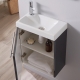 Lave-mains complet avec meuble design couleur gris anthracite