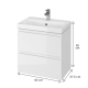 MEUBLE GAIN DE PLACE SLIM 60 BLANC