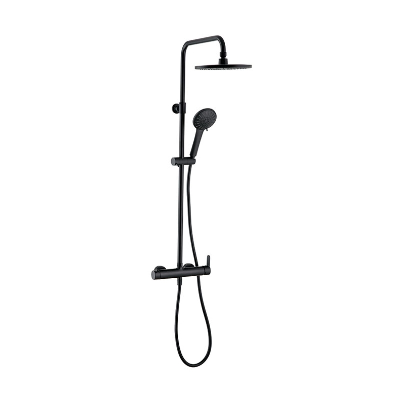 Colonne de douche Black Roma Touch avec mitigeur mécanique Wirquin -  ensemble elle et lui colonne de douche en STOCK PlaneteBain