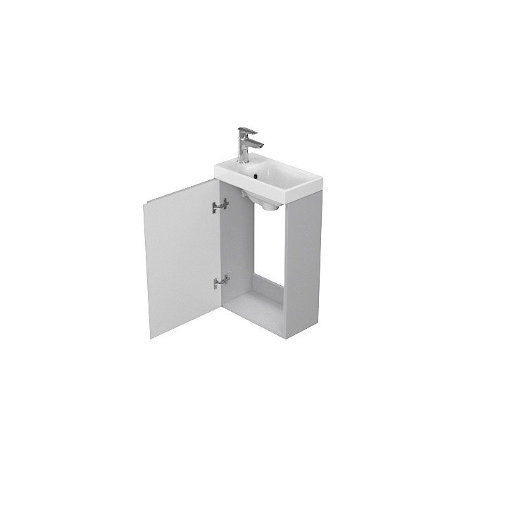 MEUBLE GAIN DE PLACE SLIM 40 GRIS