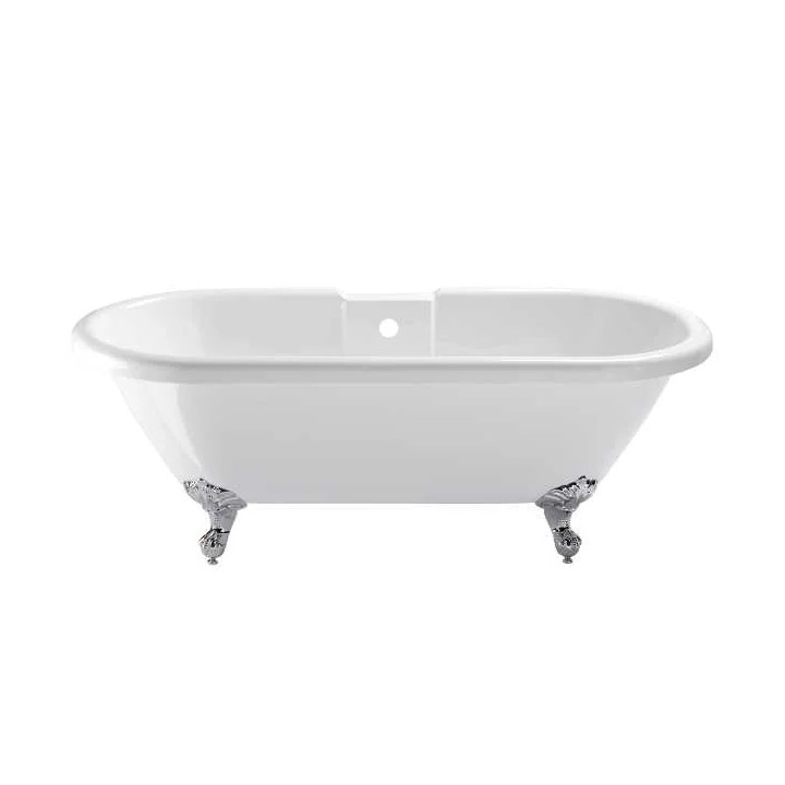 BAIGNOIRE CHARLESTON BLANCHE +PIEDS PATTE D AIGLE