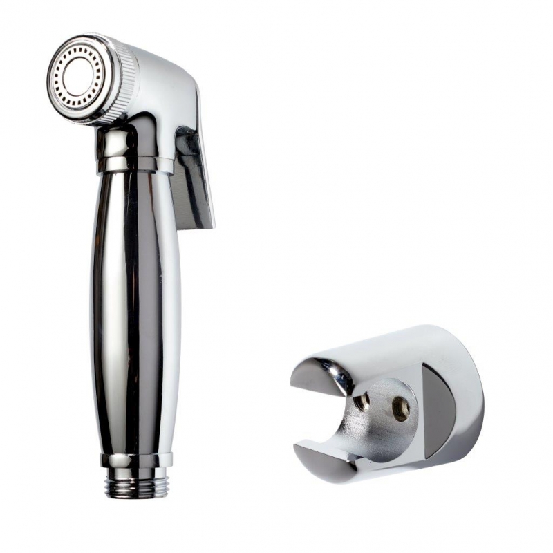 Douchette hygiène metal chrome pour WC suspendu