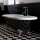 BAIGNOIRE CHARLESTON NOIRE + PIEDS PATTE D AIGLE