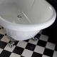 BAIGNOIRE CHARLESTON BLANCHE +PIEDS PATTE D AIGLE