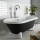 BAIGNOIRE CHARLESTON NOIRE + PIEDS BLOC BLANC 