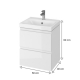 MEUBLE MODUO 50 BLANC NON SLIM