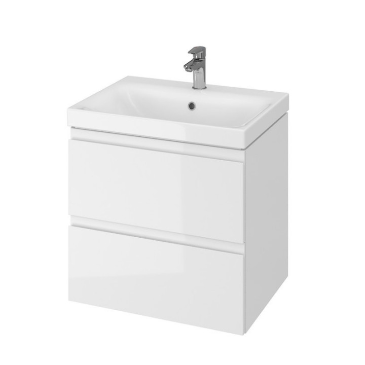 MEUBLE DE SALLE DE BAIN 60 CM BLANC MINIMAL