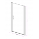 Porte de douche pivotante 70x190 cm aluminium chromé verre de sécurité 6 mm anticalcaire réversible