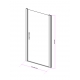 Porte de douche pivotante 80x190 cm aluminium chromé verre de sécurité 6 mm anticalcaire réversible