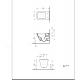 Cuvette suspendue en porcelaine blanche