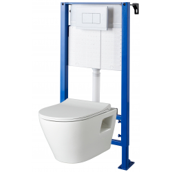 Aqualine Abattants WC - Abattant WC, cerisier 1705-12