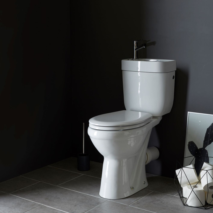 Pack Wc Surélevé Avec Lave-Mains Intégré Sortie Horizontale - Planetebain