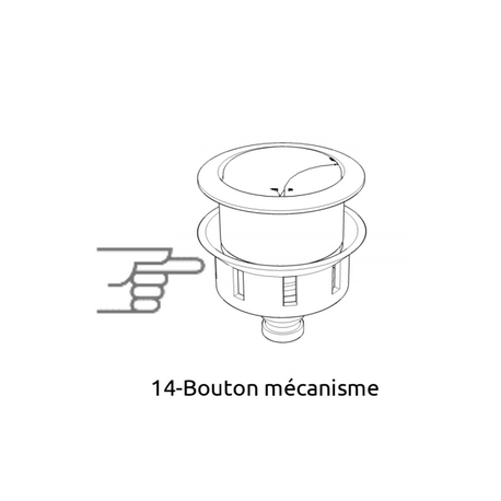 BOUTON OPALE DUO SEUL