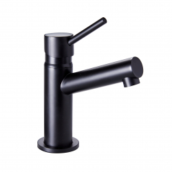 Robinet lave-mains noir (eau froide uniquement)