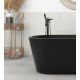 Baignoire ilot noir 170x80 Basalte