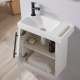 MEUBLE HAMAC BLANC +HOUSTON G+ POIGNEE NOIRE + ROBI NOIR