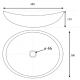 Vasque à poser ovale en pierre de qualité