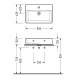 Vasque  Minima moderne 60x42