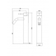 MITIGEUR VASQUE A POSER KOLIBRI INOX BROSSE