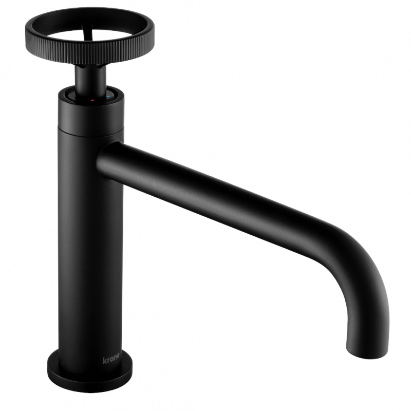 Robinet WC noir avec eau chaude et froide