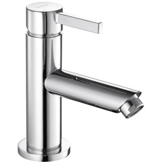 Mitigeur lave-mains chromé avec bonde H 12.7 cm - Korner