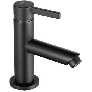 Mitigeur lave-mains noir mat avec bonde H 12.7 cm - Korner